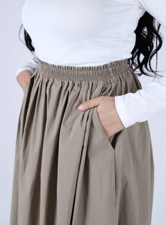 Poplin Maxi Skirt