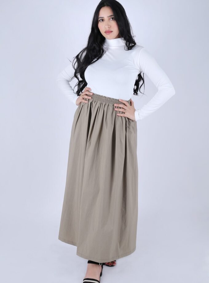 Poplin Maxi Skirt