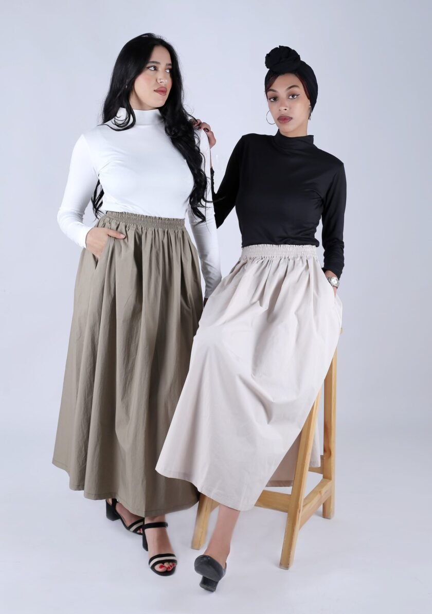 Poplin Maxi Skirt