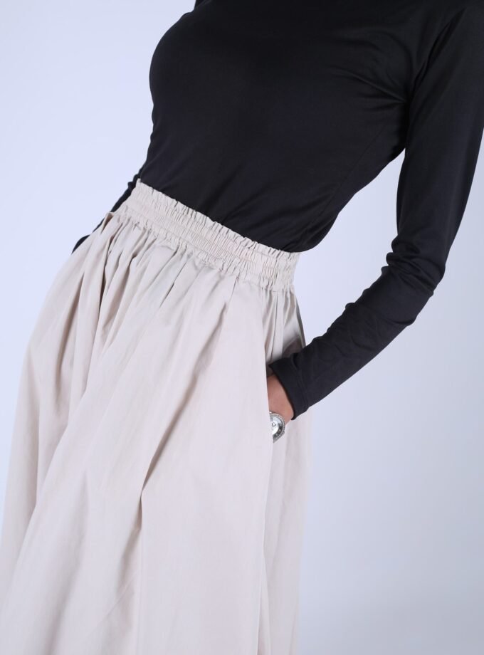 Poplin Maxi Skirt