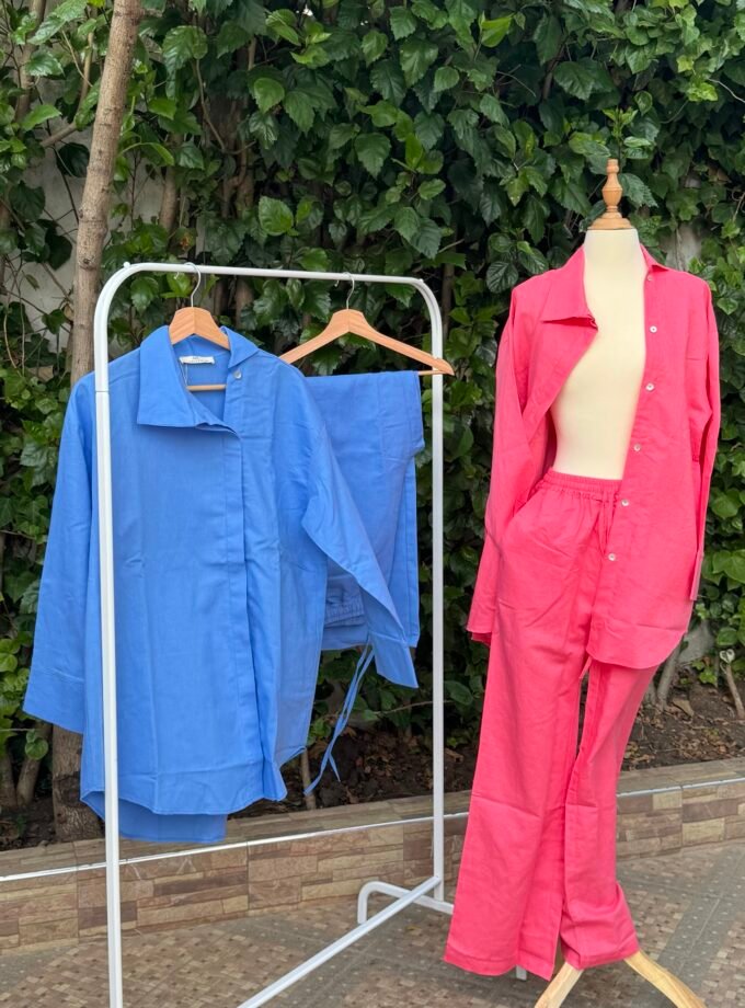 Velvety signature Linen set