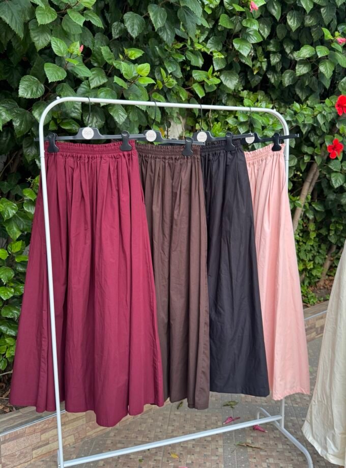 Poplin Maxi Skirt